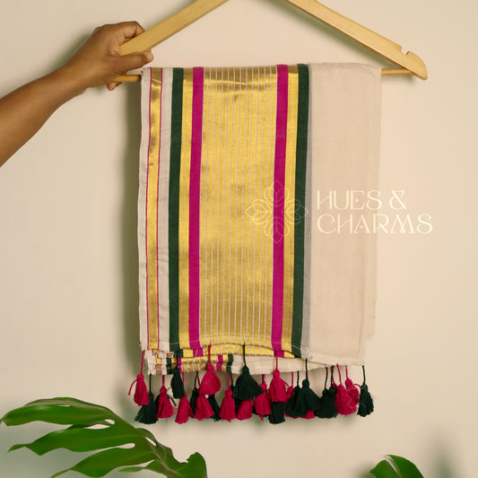 PURE MUL COTTON SAREE- POOKKALAM