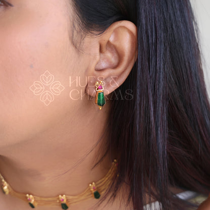TRADITIONAL NAGAPADAM CHOKER SET | GOLD PLATED