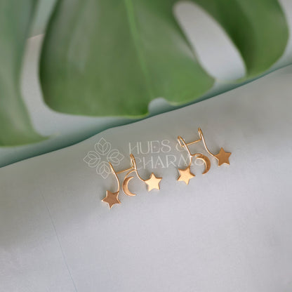 GOLDEN MIDNIGHT EAR CUFF