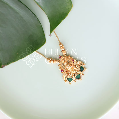 KATHAKALI PENDANT BALL NECKLACE | GOLD PLATED