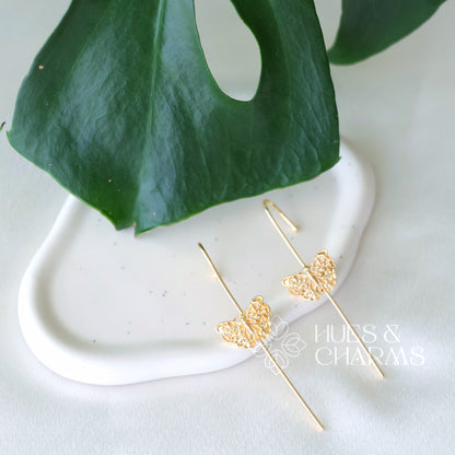 GOLDEN BUTTERFLY EAR CUFF