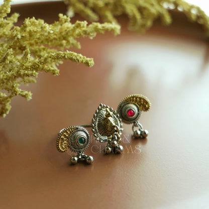 SURMAYI OXIDIZED RING