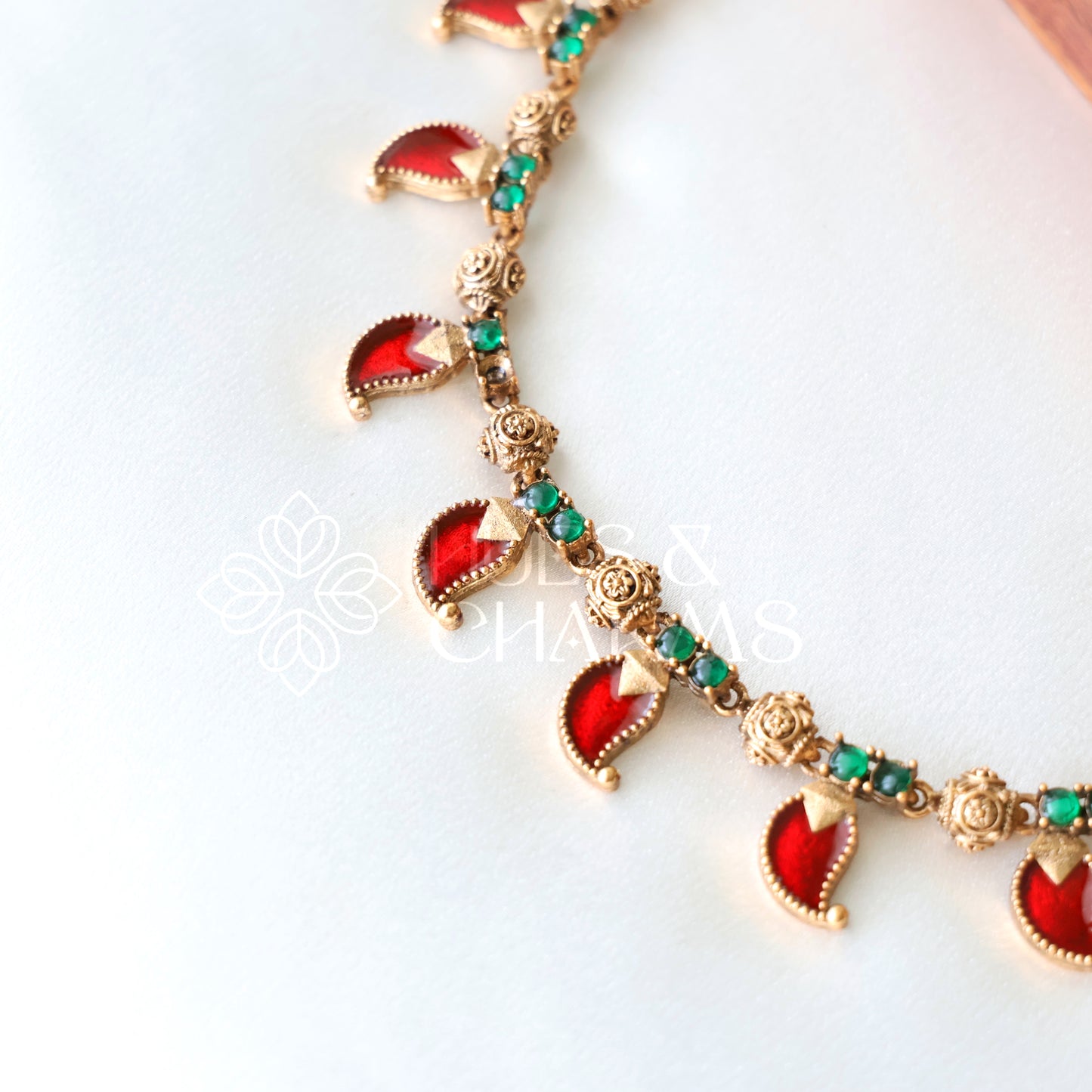 TRADITIONAL PALAKKA VAIDEHI NECKLACE SET (Colours available)