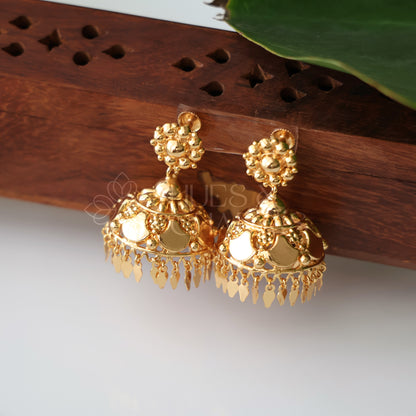 GOLDEN ELAKKATHALI JHUMKA (NON-IDOL VERSION)|GOLD PLATED