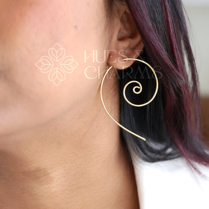 GOLDEN SPIRAL EARRINGS