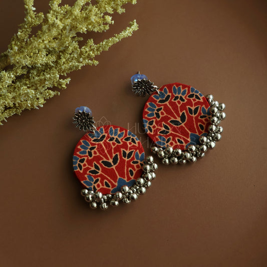 CHAKRA FABRIC EARRINGS (Colours available)