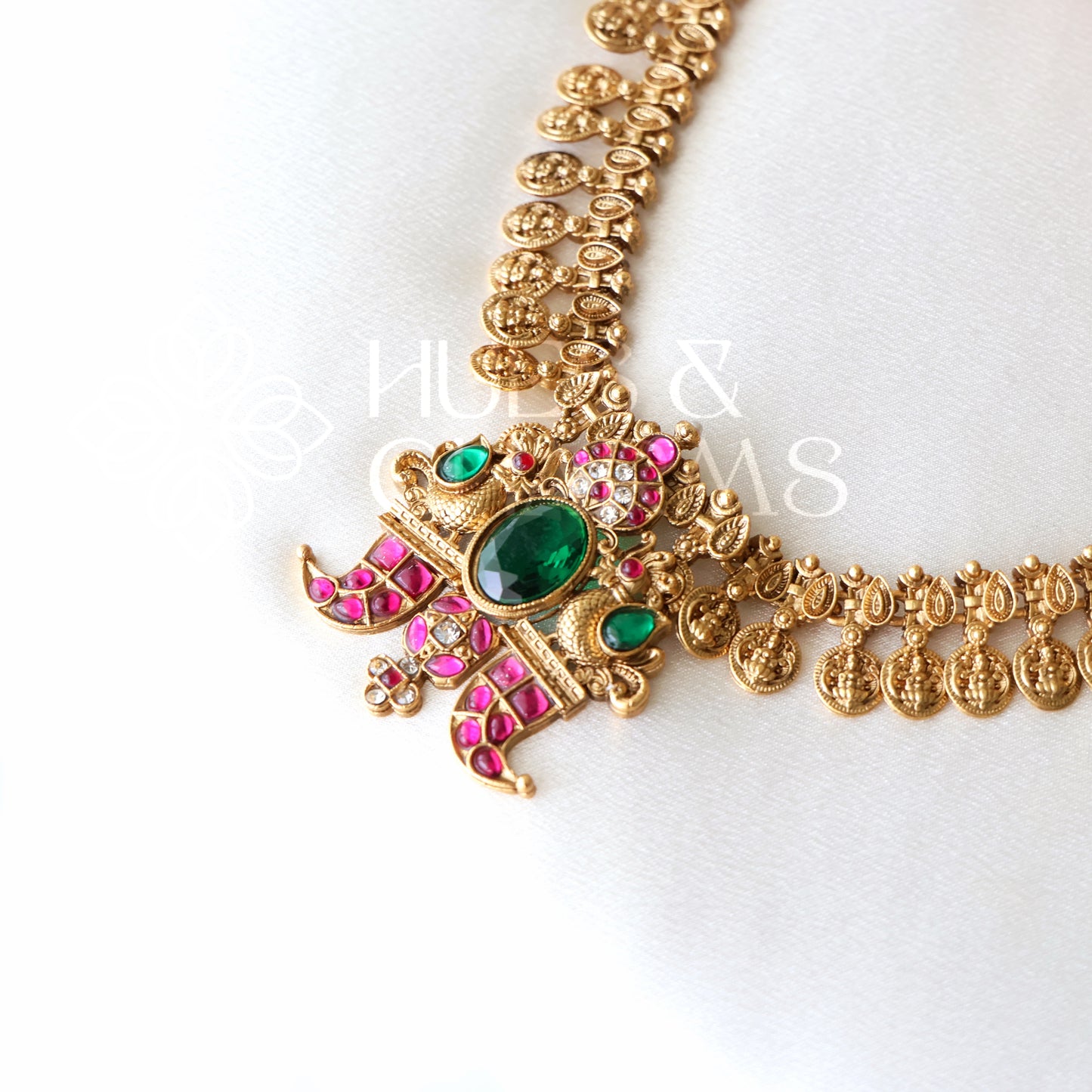 GOLDEN HERITAGE MAHALAKSHMI KASU MALA HAARAM SET