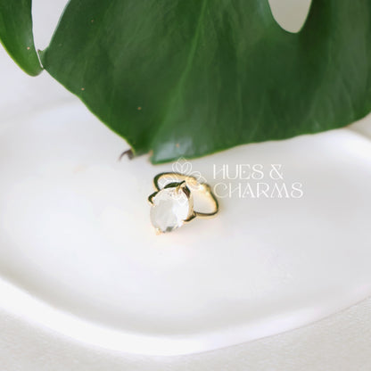GLOSSY TWILIGHT OVAL ADJUSTABLE RING (COLOURS AVAILABLE)