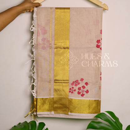 KERALA KASAVU POOMARAM SAREE