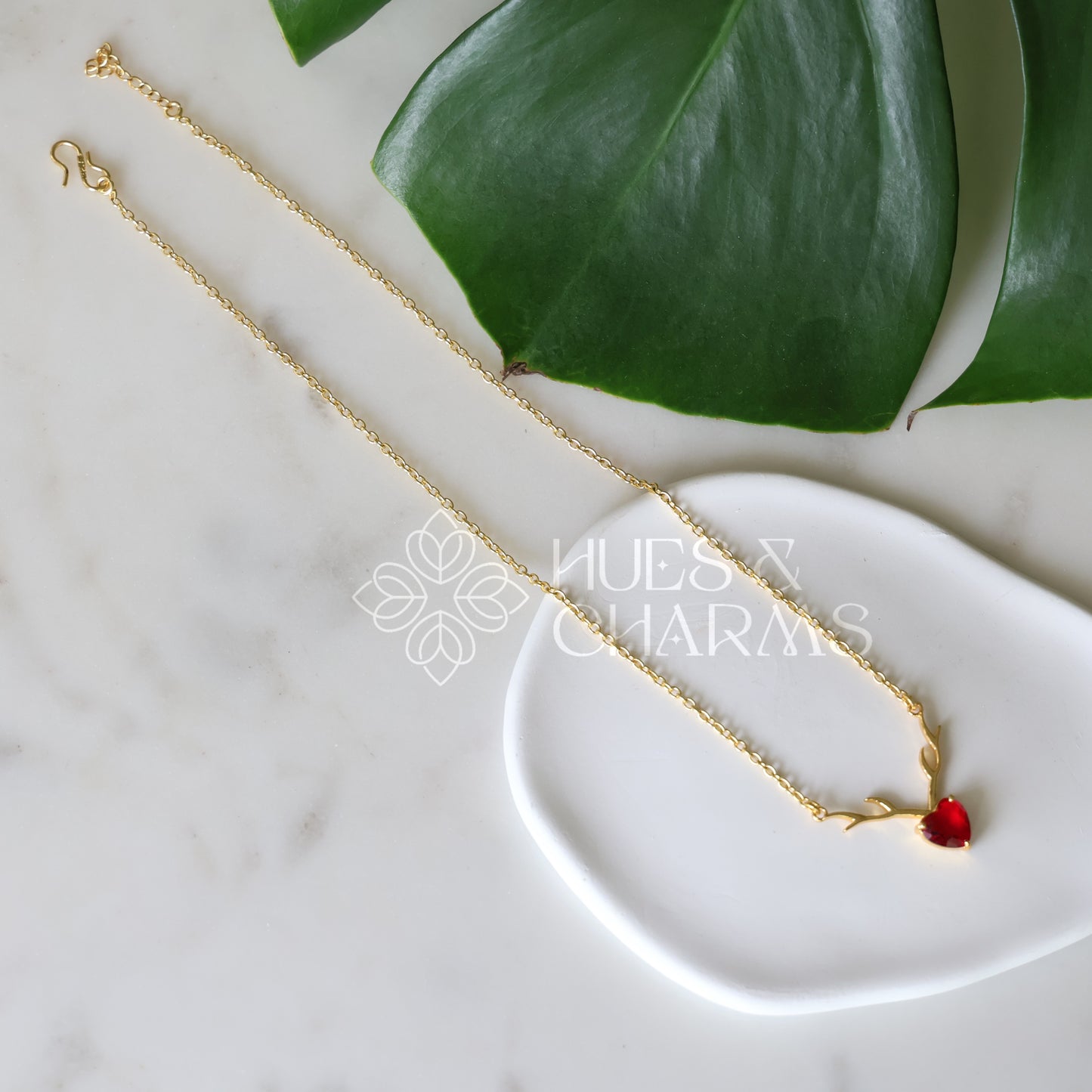 GLOSSY ETERNAL LOVE PENDANT NECKPIECE (COLOURS AVAILABLE)