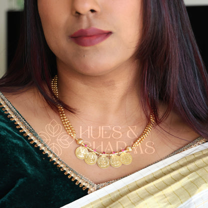 SUVARNA LAKSHMI COIN NECKLACE | GOLD PLATED