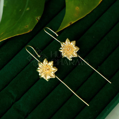 GOLDEN DAHLIA FLOREA EAR CUFF
