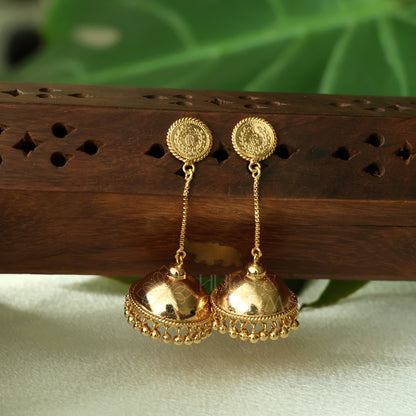 GOLDEN SUVITA  COIN JHUMKA (NON IDOL VERSION) | GOLD PLATED