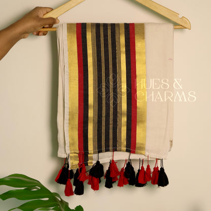 PURE MUL COTTON SAREE- PARIJATHAM