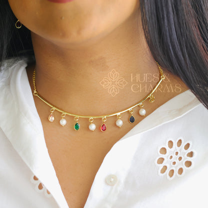 MULTICOLOR HASLI NECKLACE SET