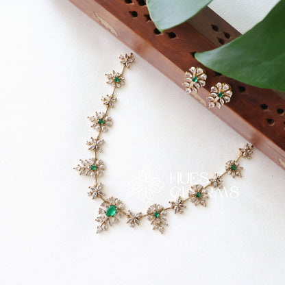 FLORAL AD NECKLACE SET
