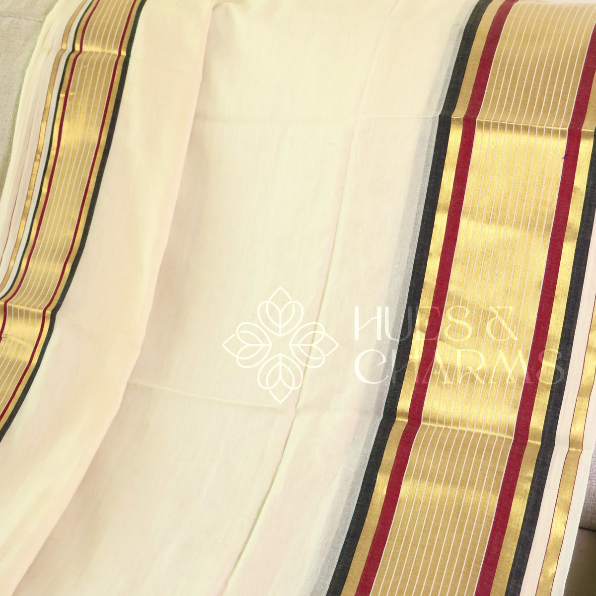 PURE MUL COTTON SAREE  - MANJADI