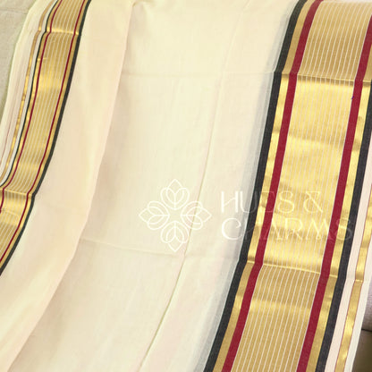 PURE MUL COTTON SAREE  - MANJADI