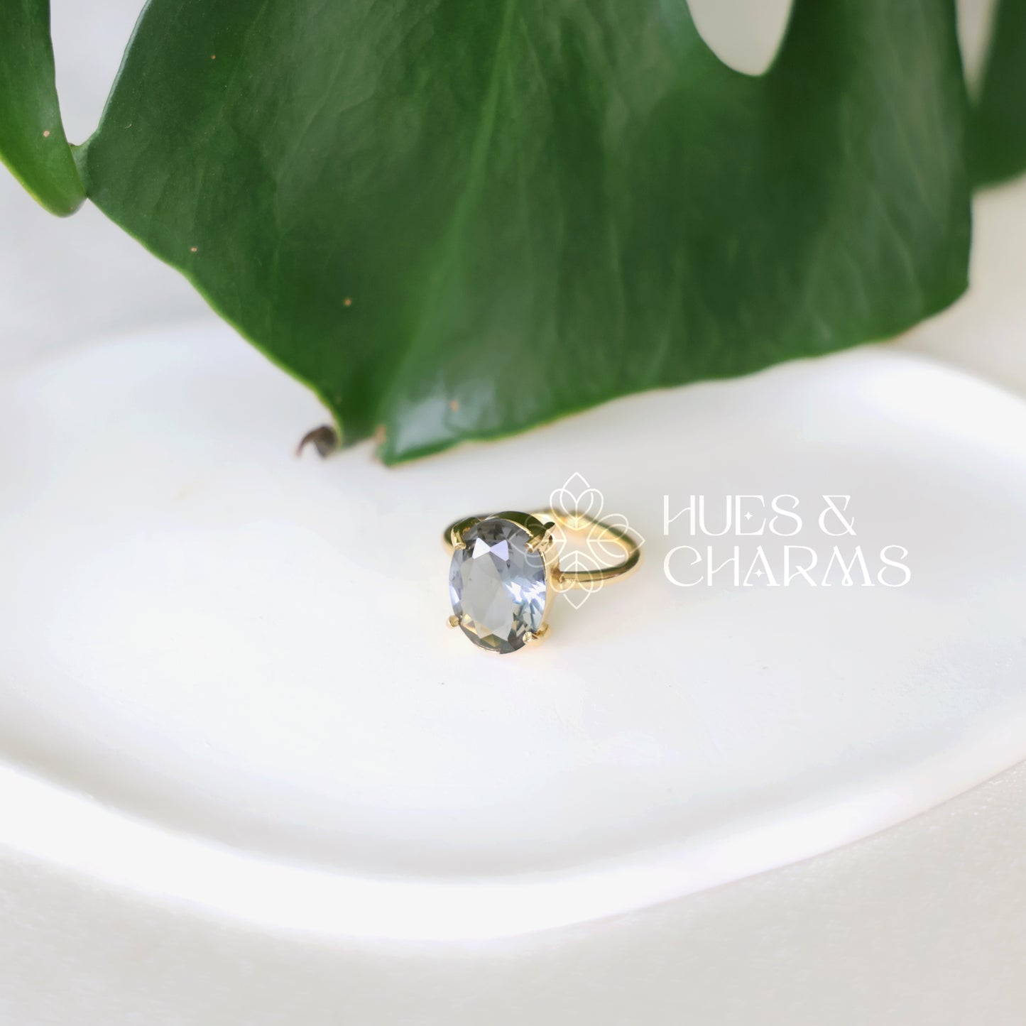 GLOSSY TWILIGHT OVAL ADJUSTABLE RING (COLOURS AVAILABLE)