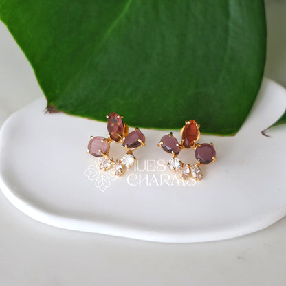 GOLDEN MEDOW AD STUD EARRINGS (COLOURS AVAILABLE)