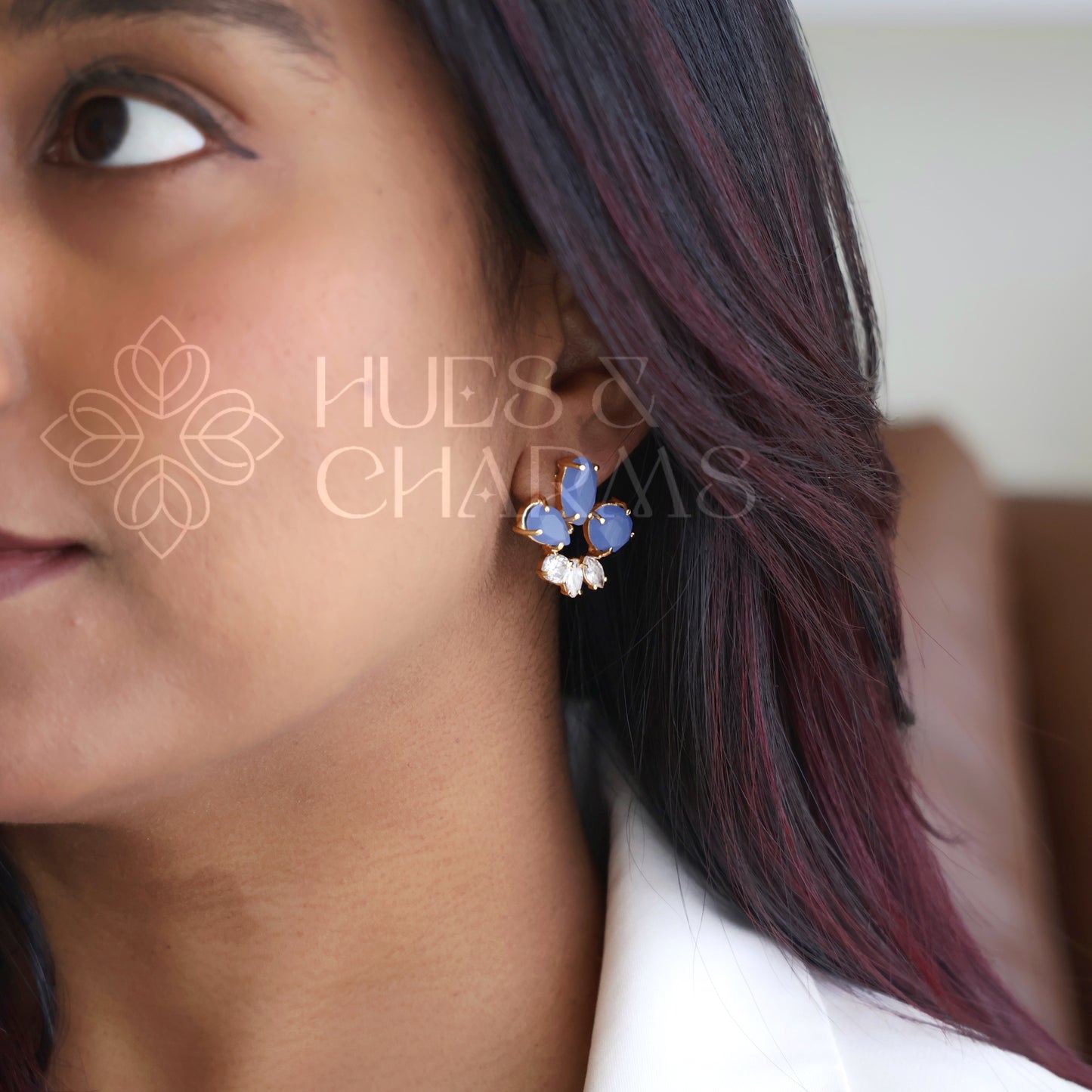 GOLDEN MEDOW AD STUD EARRINGS (COLOURS AVAILABLE)