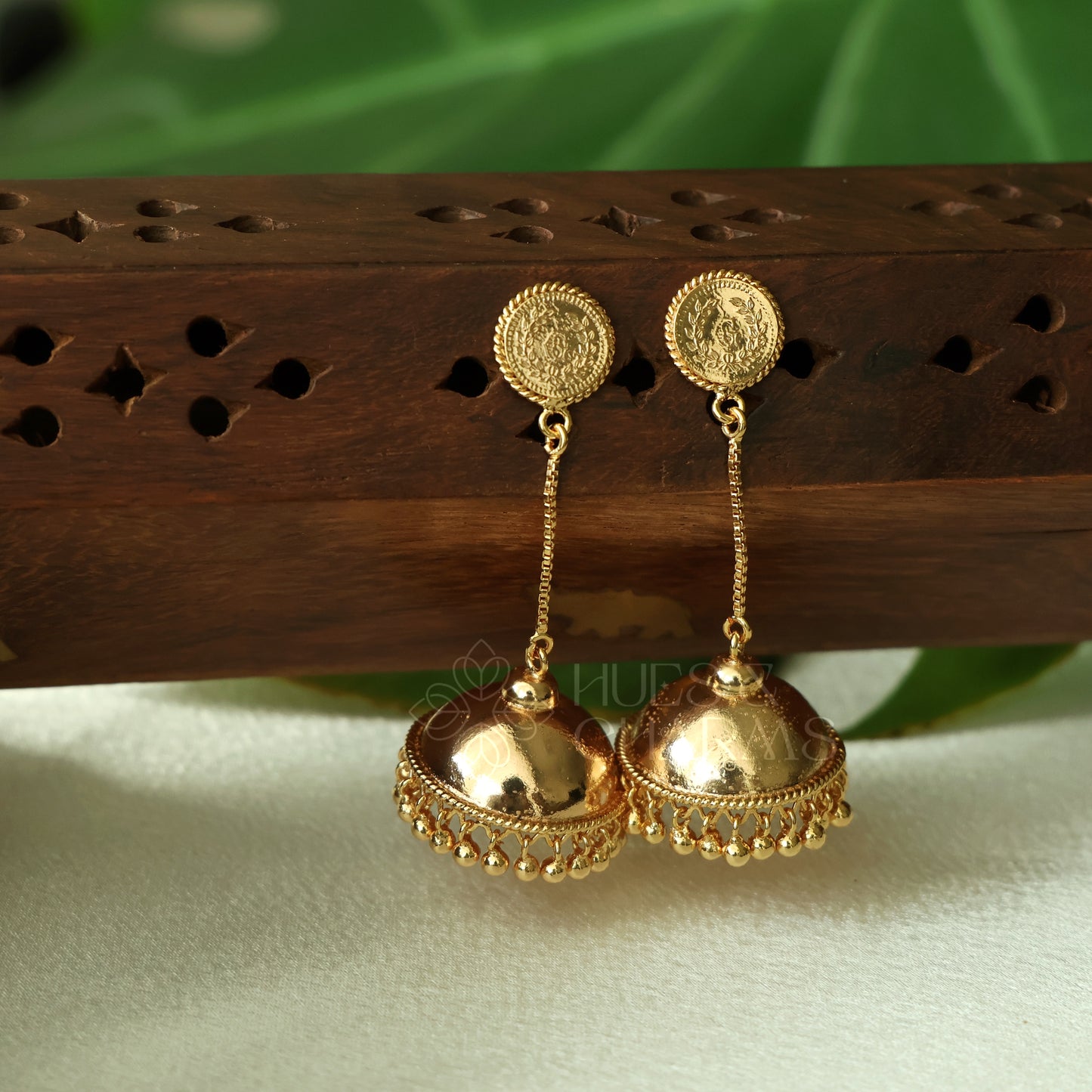 GOLDEN SUVITA  COIN JHUMKA (NON IDOL VERSION) | GOLD PLATED