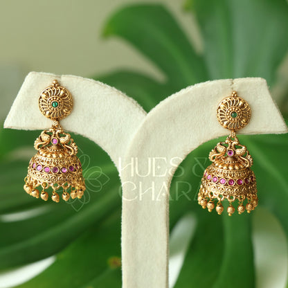 TRADITIONAL MAYURANGINI JHUMKA