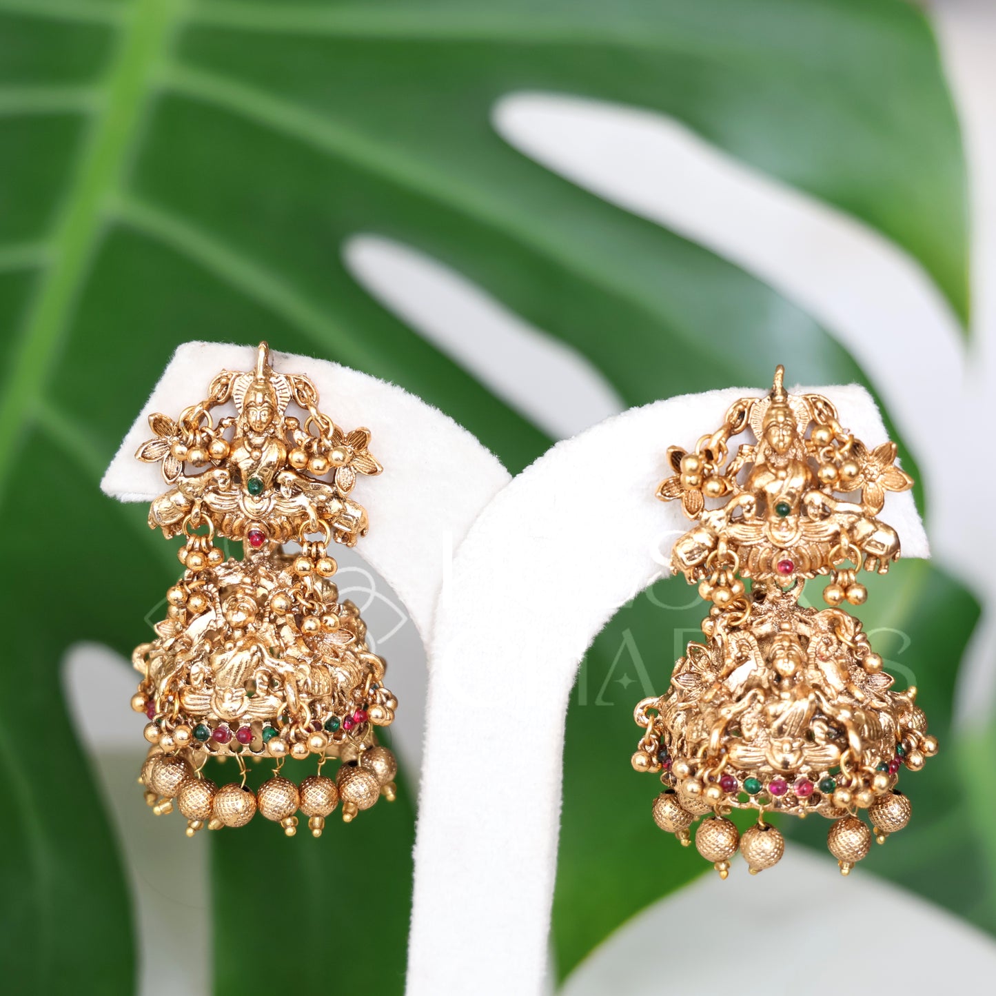 GOLDEN ROYAL LAKSHMI JHUMKA -BIG SIZE