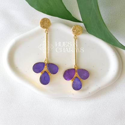 Flower Drop Statement Earring