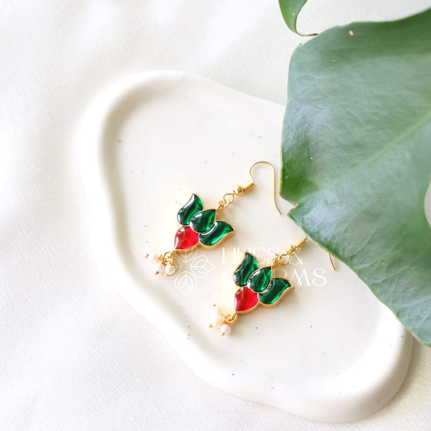 LOTUS DROPS EARRINGS