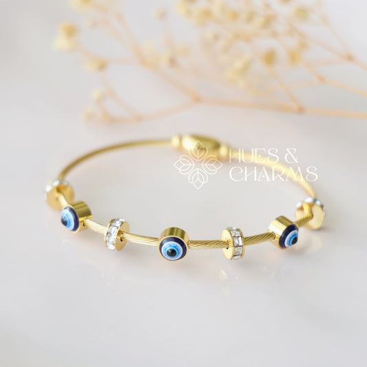 GOLDEN EVIL EYE BRACELET