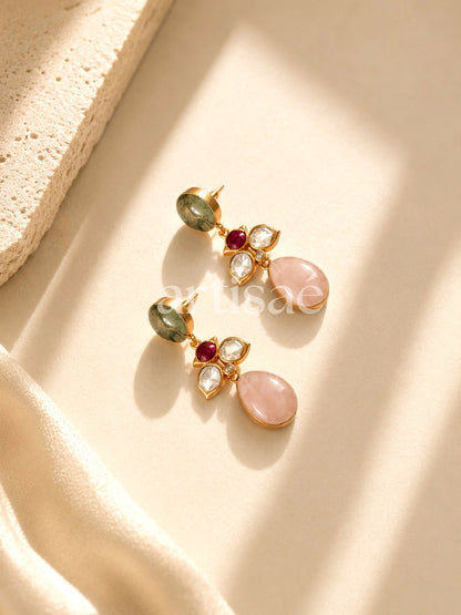 ZÉLIA NATURAL STONE CHOKER SET - MULTI RAW STONE