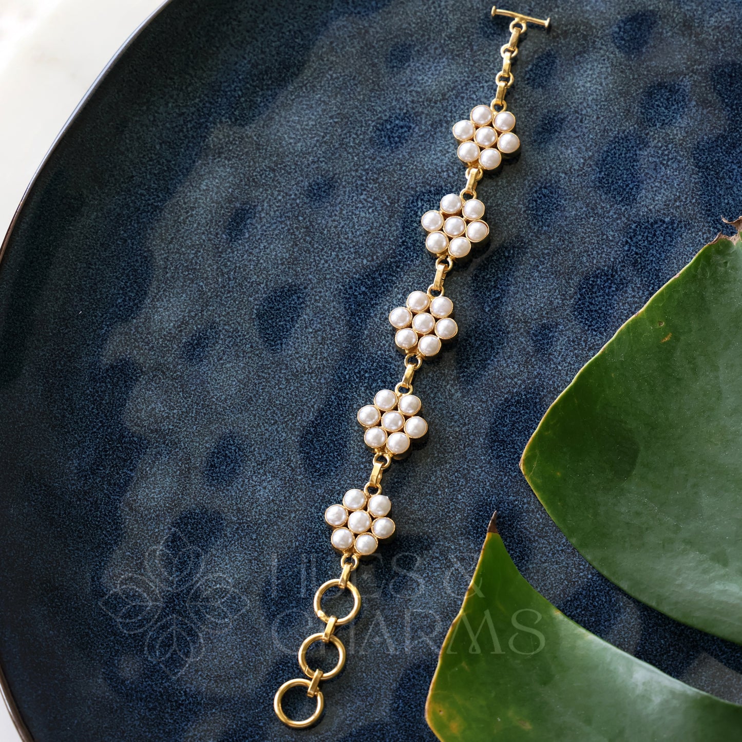 GOLDEN BLOOMING PEARL BRACELET