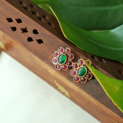 GOLDEN SOWBHAGYA LAKSHMI COIN CHOKER SET (Colours available)