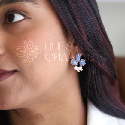 GOLDEN MEDOW AD STUD EARRINGS (COLOURS AVAILABLE)