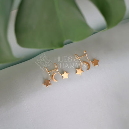 GOLDEN MIDNIGHT EAR CUFF