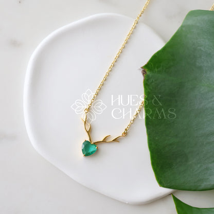 GLOSSY ETERNAL LOVE PENDANT NECKPIECE (COLOURS AVAILABLE)