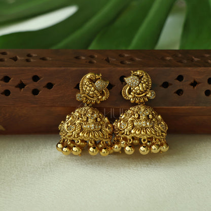 TRADITIONAL  SWARNAMAYURI LAKSHMI JHUMKA | PREMIUM JEWELLERY