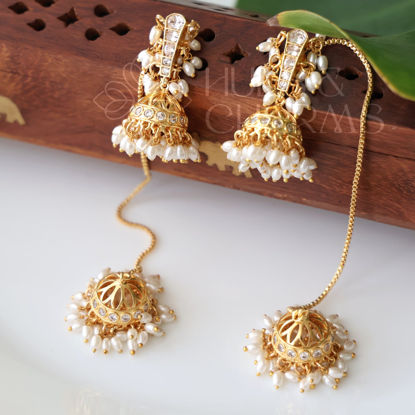 STATEMENT KUNDAN JHUMKA | PREMIUM JEWELLERY