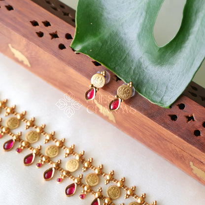 TRADITIONAL THREE LAYER KAASHU CHOKER SET(COLOURS AVAILABLE)