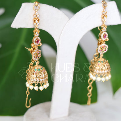 GOLDEN RATNA VENI MATTAL JHUMKA