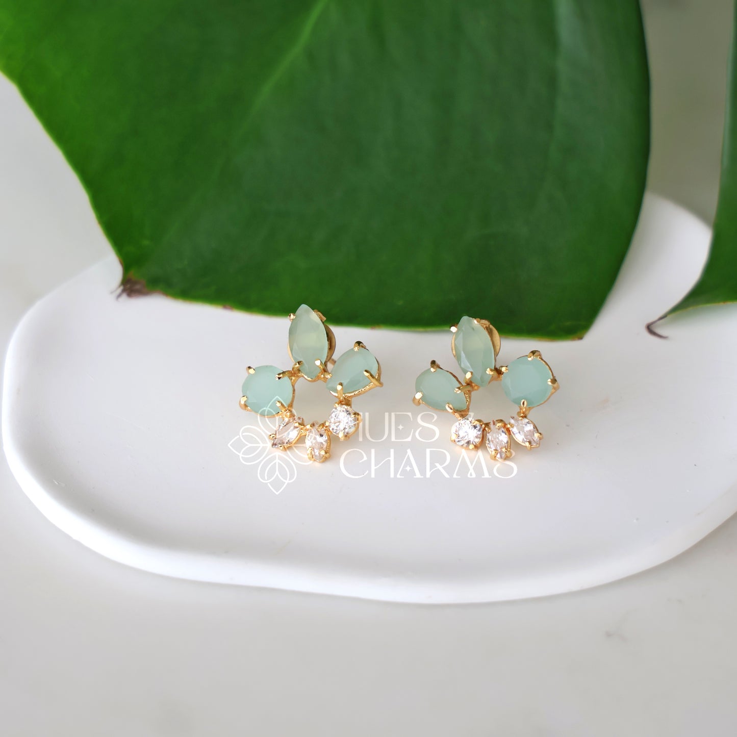 GOLDEN MEDOW AD STUD EARRINGS (COLOURS AVAILABLE)