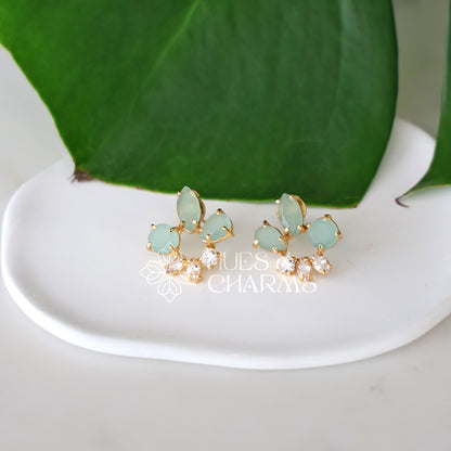 GOLDEN MEDOW AD STUD EARRINGS (COLOURS AVAILABLE)