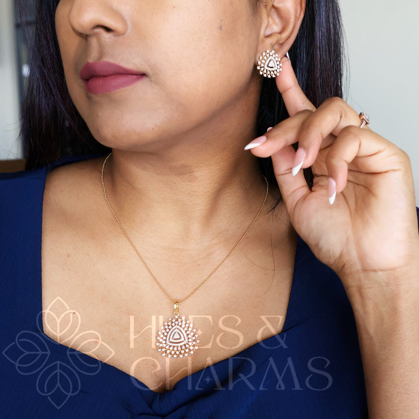 TWILIGHT CZ PENDENT SET|PREMIUM COLLECTION