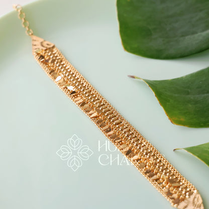 TRADITIONAL CLASSIC ELAKKATHALI CHOKER | GOLD PLATED