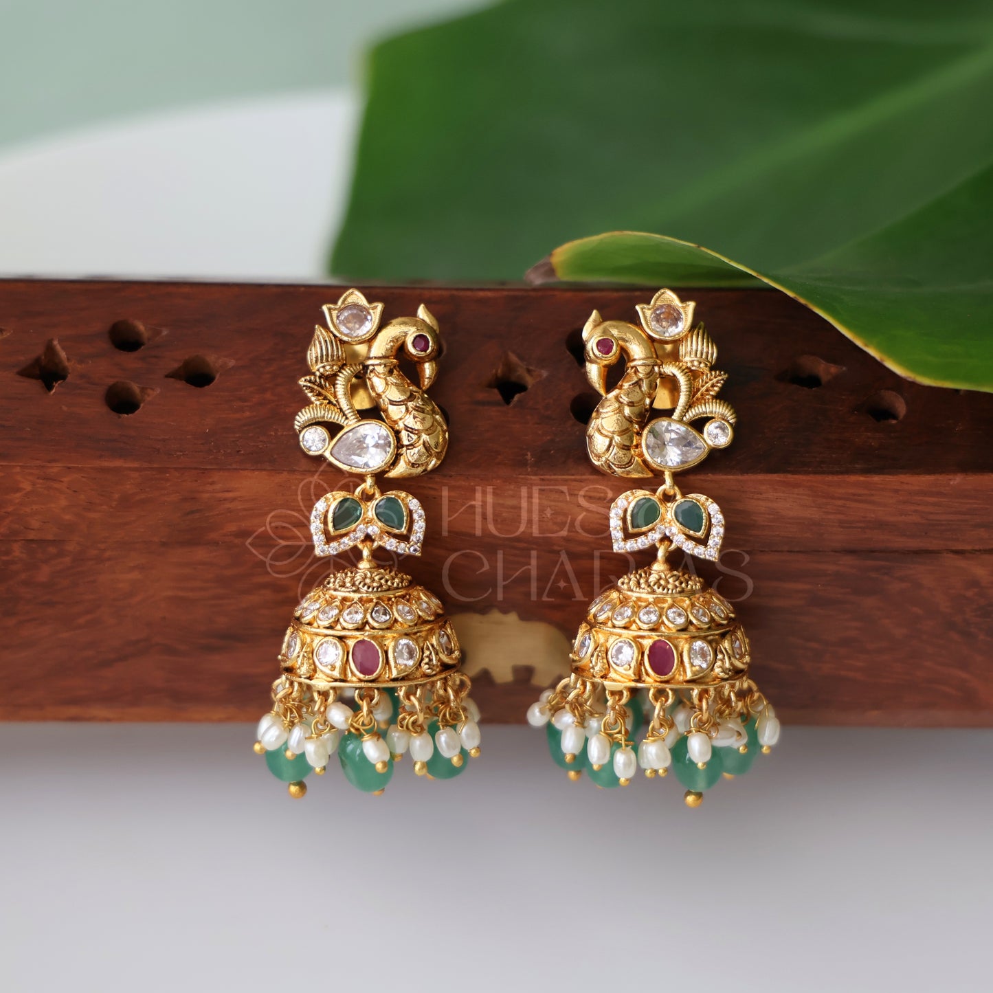 TRADITIONAL AHALYA MAYURA JHUMKA| PREMIUM JEWELLERY