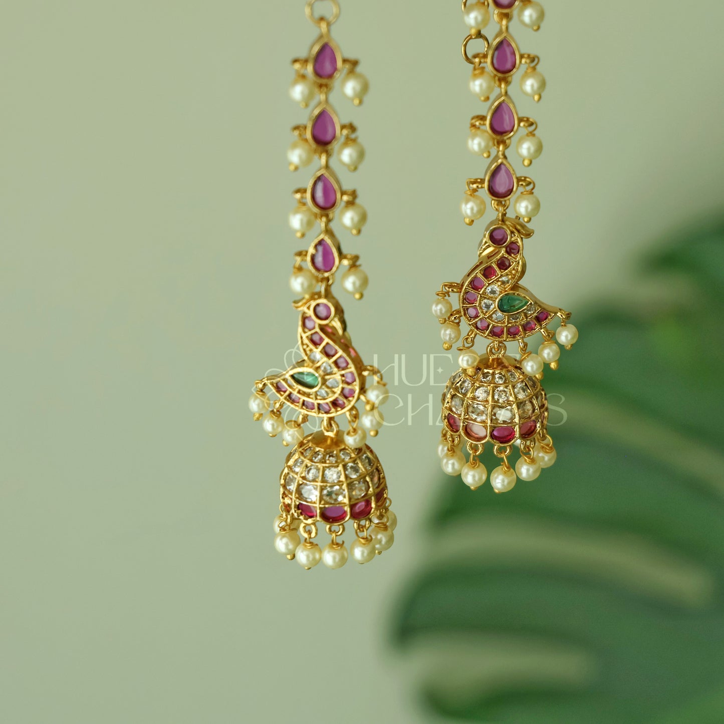 MAYURA RATNA KEMP JHUMKA WITH MATTAL
