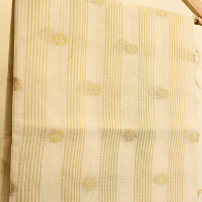 KERALA GOLDEN STRIPES & BUTTA SAREE