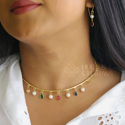 MULTICOLOR HASLI NECKLACE SET