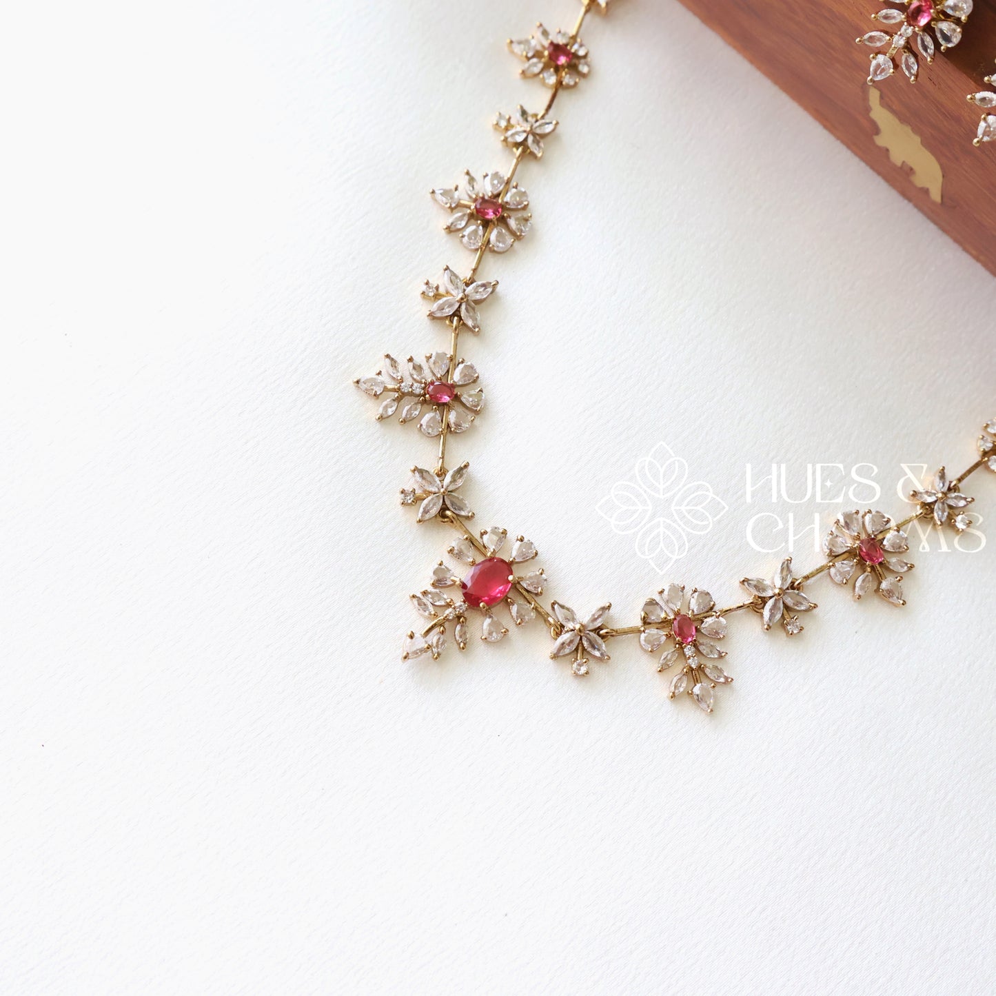 FLORAL AD NECKLACE SET